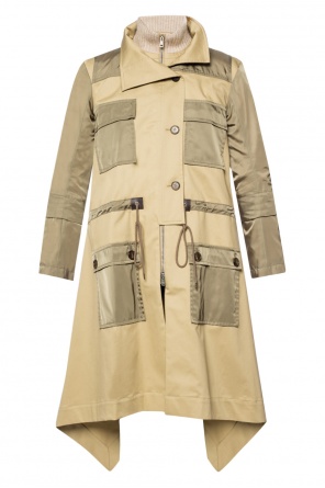 Coat with double band collar, zdjęcie 1 Coat with double band collar od Chloe